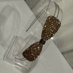 crystal bow statement headband